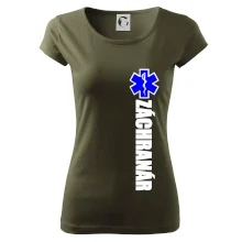 Nápis Záchranár + hviezda