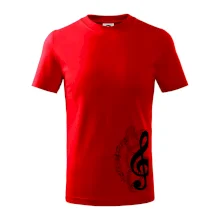 Husľový kľúč a noty