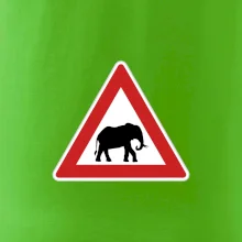 Dopravná značka - Pozor slon