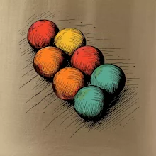 Petanque guľa kresba