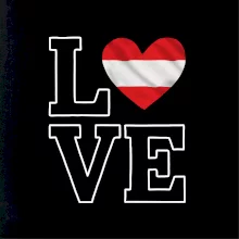 Love Rakúska vlajka