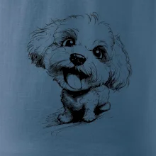 Čiernobiela karikatúra Bišónik