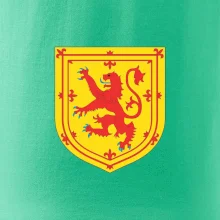 Škótsky lev na hrudi