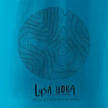 Lysá hora - vrstevnice v kruhu