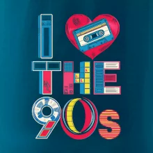 Aj love 90s - srdce a kazeta Aj love 90s - srdce a kazeta
