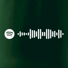 Spotify kód na prsníku