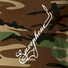 Saxophone nápis Saxophone nápis