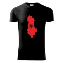 Albánsko mapa a znak Albánsko mapa a znak