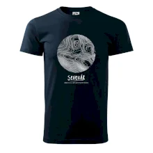 Severák - vrstevnice v kruhu