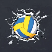 Volejbal lopta v triku Volejbal lopta v triku