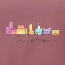 Mallorca - Siluety pamiatok - farebné