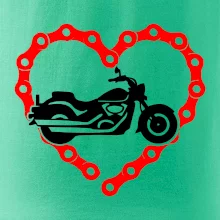 Moto srdce reťaz - chopper