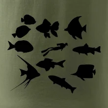 Potápač ryby štvorec