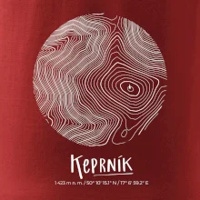 Keprník - vrstevnice v kruhu