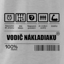 Čiarový kód - Vodič nákladiaku