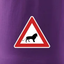 Dopravná značka - Pozor lev