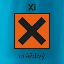 Xi Dráždivý - Výstražná tabuľka na tričku Xi Dráždivý - Výstražná tabuľka na tričku