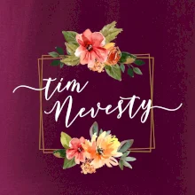 Tím nevesty štvorec oranžový