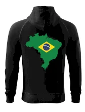 Brazília vlajka v mape