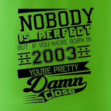 Nobody is perfect - 2003