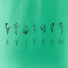 Kvitnem - Nápis s kvetinami
