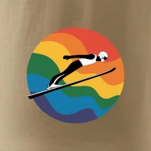 Skokan na lyžiach v kruhu