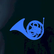 Blue French Horn