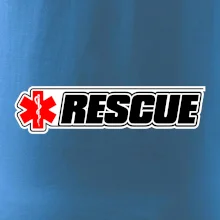 Záchranár rescue kríž červený Záchranár rescue kríž červený