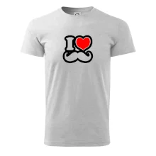 i love mustache - obrys i love mustache - obrys