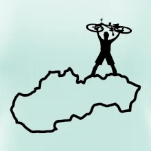 Mapa Slovenska - cyklista