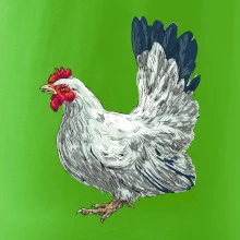 Sliepka kreslená biela