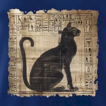 Egyptské hieroglyfy mačka