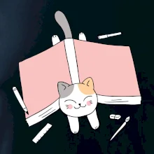 Učenie na štátnice mačka Učenie na štátnice mačka