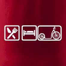 Eat sleep kolobežka veľké a malé koleso