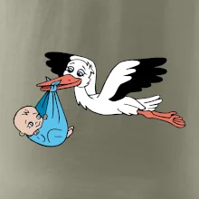 Bocian a bábätko - chlapec (Hana-creative)