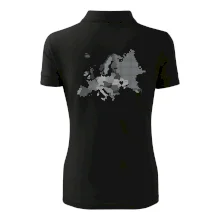 Mapa Európy - srdce v Ukrajine