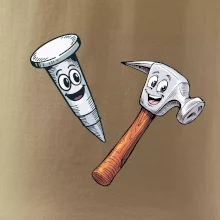 Parové tričko - Kladivo a klinec