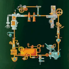 Steampunk farebná zostava