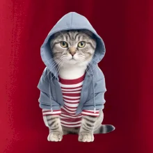 Mačka v pruhovanom triku