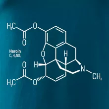 Molekulárna štruktúra Heroín
