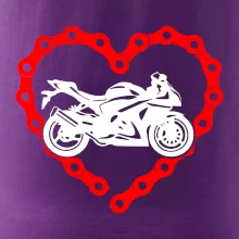 Moto srdce reťaz - cestná