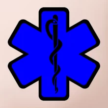 Rescue - Hviezda na prsníku + nápis na chrbte Rescue - Hviezda na prsníku + nápis na chrbte