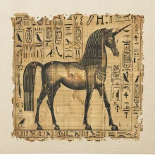 Egyptské hieroglyfy jednorožec