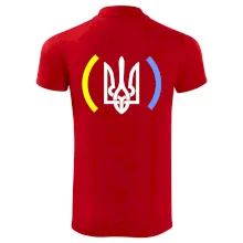 Ukrajina trojzubec s farbami Ukrajina trojzubec s farbami