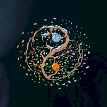 Yin & Yang strom - zima, leto