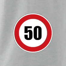 Dopravná značka - obmedzenie rýchlosti 50 Dopravná značka - obmedzenie rýchlosti 50