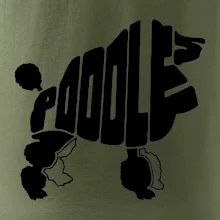 Pudel - nápis v tele Pudel - nápis v tele