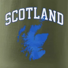Scotland nápis s mapou