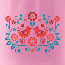 folklór - dva červené vtáčiky