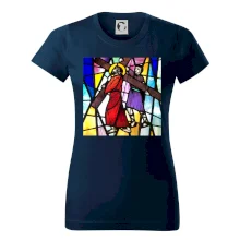 Vitráž - Ježiš a kríž